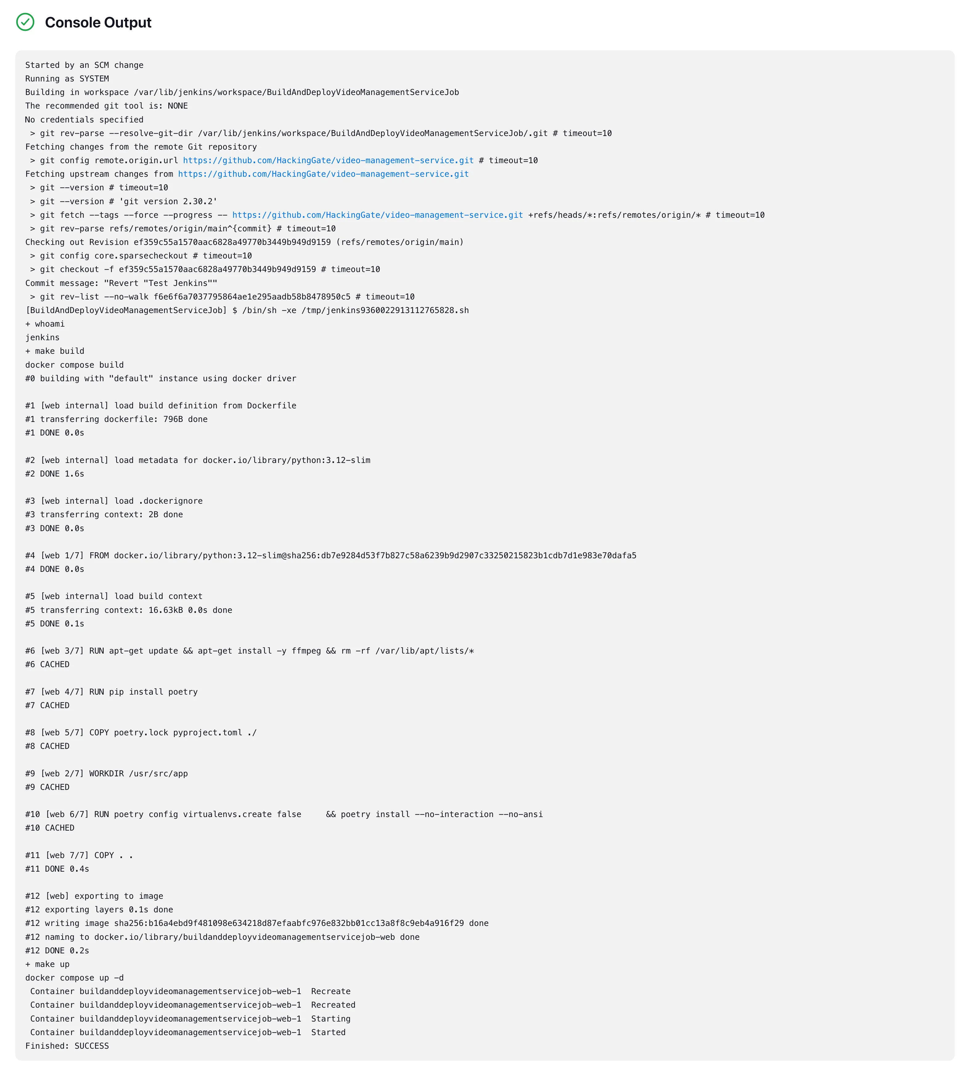 Jenkins-Job-Console-Output